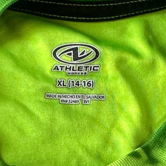 Athletic Works Neon Green Soccer Graphic Tee - Picture 3 of 6